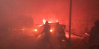 Foto: Incendio en autolavado de Jinotega / TN8
