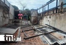 Foto: El día después del incendio en el barrio Ducualí, Managua / TN8