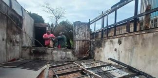 Foto: El día después del incendio en el barrio Ducualí, Managua / TN8