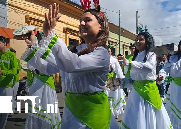 Foto: Alegría y color en los desfiles estudiantiles de Diriamba /TN8