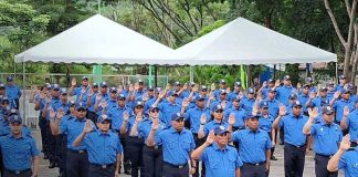 Foto: Ascenso en grados del Ministerio del Interior en Nicaragua / TN8
