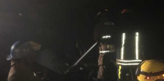 Foto: Bomberos controlan incendio en carpintería de Diriamba, Carazo / TN8