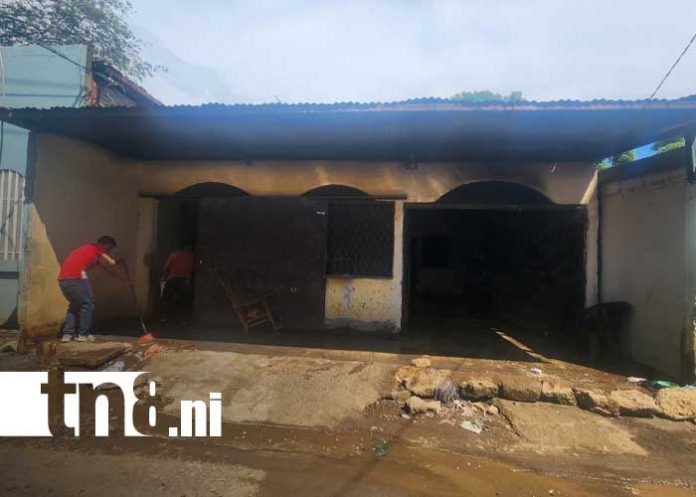 Foto: Incendio en Villa Reconciliación Norte, Managua / TN8 Foto: Incendio en Villa Reconciliación Norte, Managua / TN8