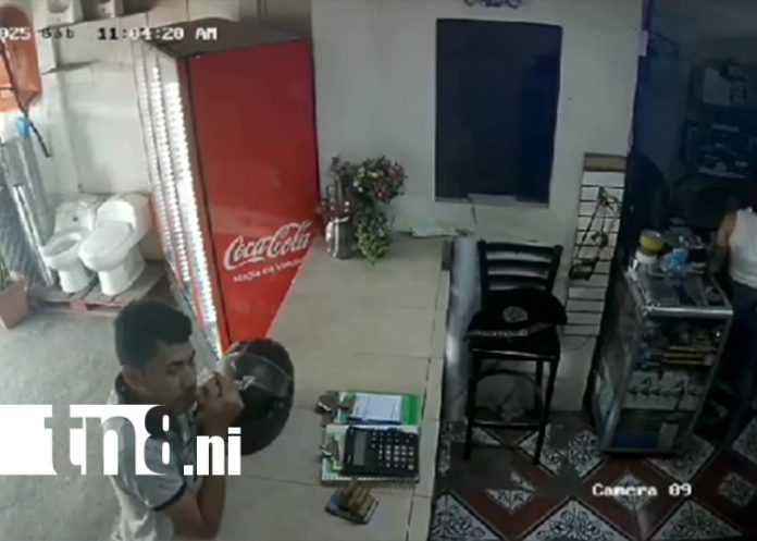 Foto: Robo audaz en ferretería de Managua /TN8