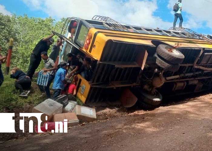 Foto: Accidente de tránsito en San José de Bocay, Jinotega / TN8