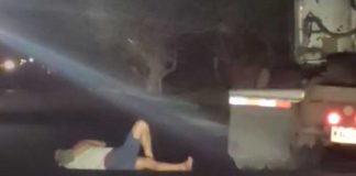 Foto: Extraño incidente con conductor de furgón en Rivas / TN8