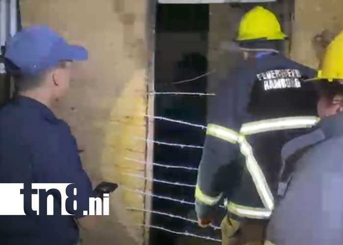 Foto: Incendio en una vivienda de Ocotal, Nueva Segovia / TN8
