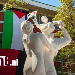 Foto: Homenaje al pueblo de Palestina desde la Universidad Nacional Politécnica (UNP) / TN8