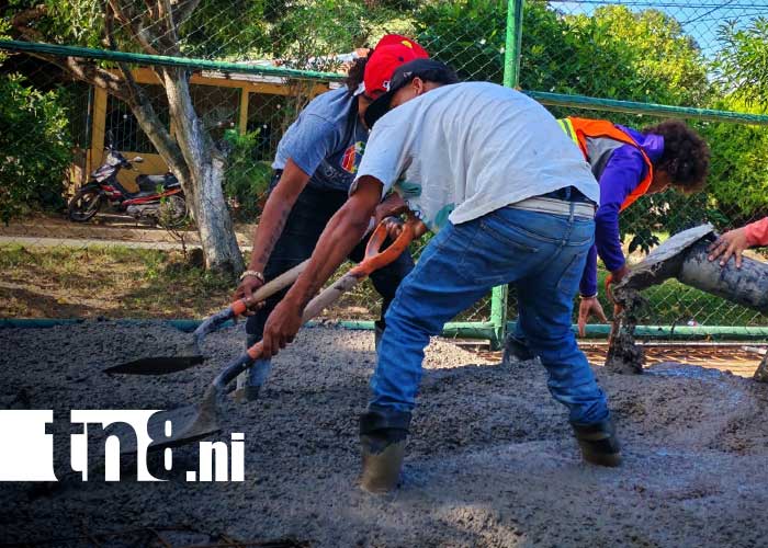 Foto: Obras de infraestructura deportiva en Rivas / TN8