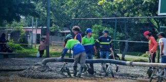 Foto: Obras de infraestructura deportiva en Rivas / TN8