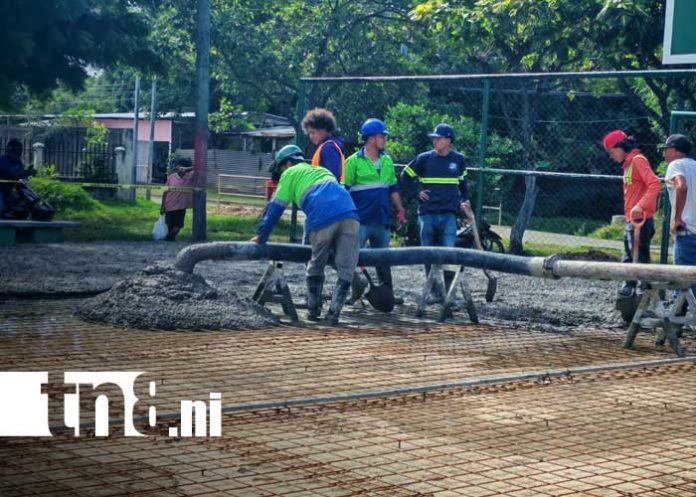 Foto: Obras de infraestructura deportiva en Rivas / TN8