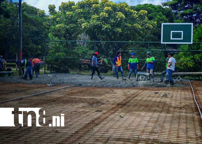 Foto: Obras de infraestructura deportiva en Rivas / TN8