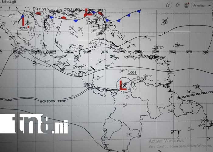 Foto: Pronóstico para el clima en Nicaragua / TN8