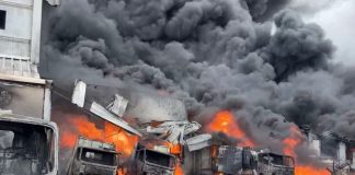 Foto: Bodega de 10 mil m² arde en llamas en Costa Rica /Cortesía