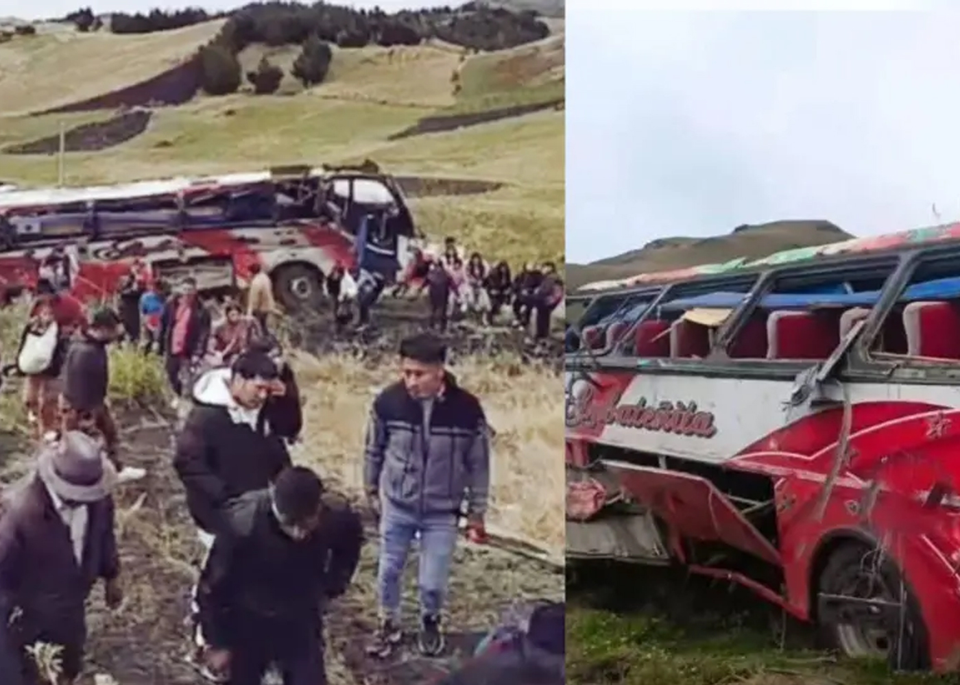 Foto: Aumentan a 21 los muertos por caída de un autobús a un abismo en Ecuador /Cortesía
