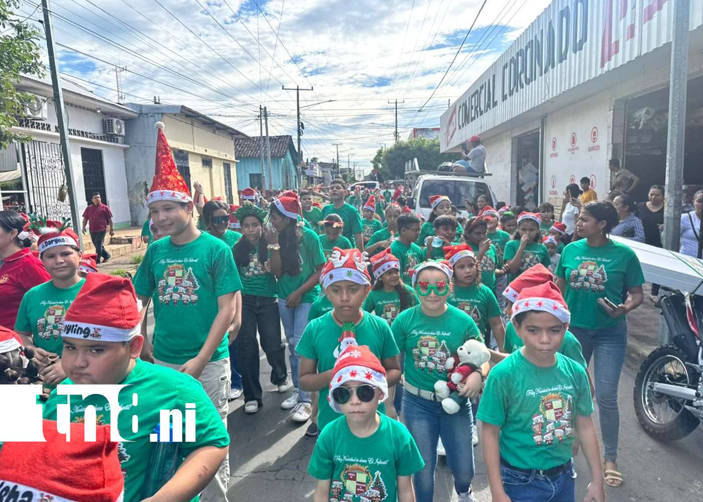Foto: Madriz y Chinandega celebran la Navidad con coloridos desfiles estudiantiles /TN8