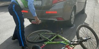 Foto: Ciclista herido al impactar contra un taxi en Juigalpa, Chontales /TN8