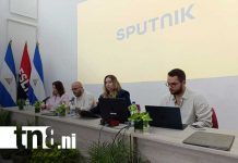 Foto: Encuentro con comunicadores de Sputnik Mundo y de medios de Nicaragua / TN8