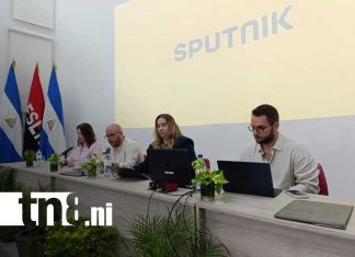 Foto: Encuentro con comunicadores de Sputnik Mundo y de medios de Nicaragua / TN8