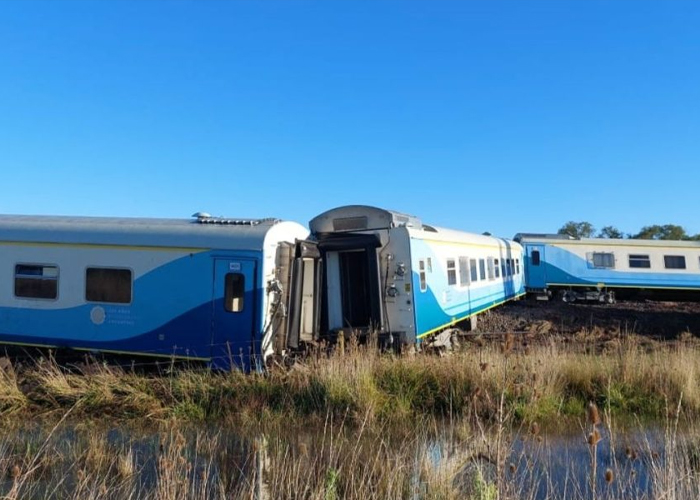 Foto: Descarrila un tren en Buenos Aires, Argentina /Cortesía