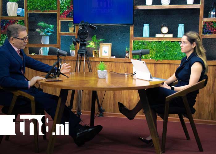 Foto: Nahima Díaz, directora general de TELCOR en Nicaragua / TN8