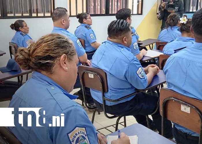 Foto: Capacitación a personal de Migración y Extranjería, del MINT Nicaragua / TN8