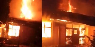 Foto: Hotel en San Rafael del Sur envuelto en llamas /TN8