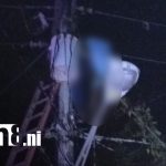 Trabajador muere tras recibir descarga eléctrica en Chiquilistagua, Managua Foto: Carretera Vieja a León en luto: trabajador fallece tras accidente eléctrico/TN8