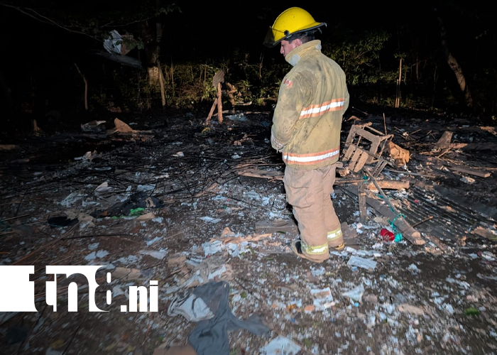 Foto: Taller autorizado de pólvora explota en Diriomo/TN8
