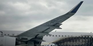 Foto: Incendio en aeropuerto de Brasil /cortesía