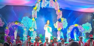 Foto: Coros escolares del MINED rinden homenaje a la Virgen María previo a La Gritería/TN8