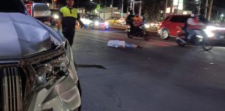 Foto: Tragedia en Carretera a Masaya: anciano muere arrollado por camioneta/TN8