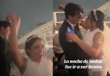 Viral: Recién casados celebran su boda en concierto de Bad Bunny Foto: Bodas en concierto de Bad Bunny /cortesía