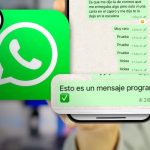 Foto: Wasavi y Scheduled frente a WhatsApp /cortesía