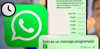 Foto: Wasavi y Scheduled frente a WhatsApp /cortesía