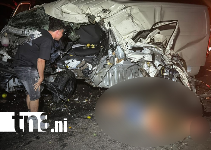 Foto: choque entre panel y camión en Juigalpa/TN8