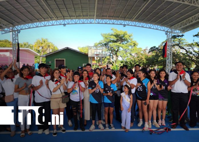 Foto: Inauguran cubierta de cancha y plaza cívica en Diriá, fortaleciendo el deporte y la cultura/TN8