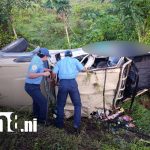 Fatal volcadura deja tres fallecidos en el sector Los Chinamos, Chontales Foto: Accidente vial en Santo Domingo, Chontales/ TN8