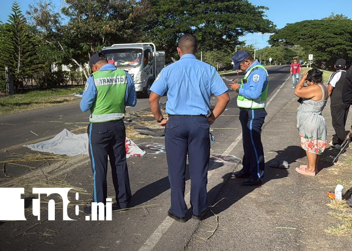 Foto: El accidente se registró en la comarca San Patricio, carretera Juigalpa–Managua/TN8