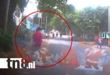 Foto: Impactante video muestra cómo un niño estuvo a punto de ser arrollado en Managua / TN8