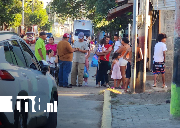 Foto: Conmoción en el barrio Hugo Chávez, Managua, por fallecimiento de madre e hija/TN8
