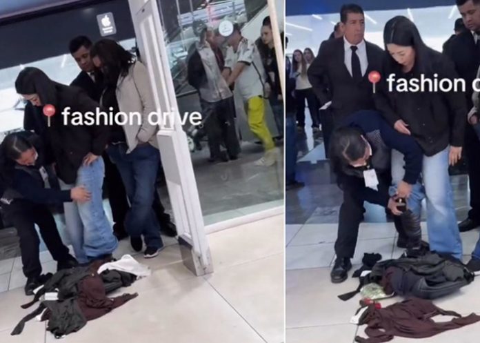 1 Foto: Video viral muestra intento de robo de 21 prendas en centro comercial en México / Cortesía