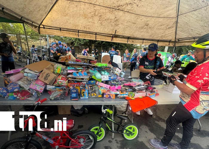 Foto: 9na edición del ride ciclístico “Un juguete para un niño” en Carazo / TN8