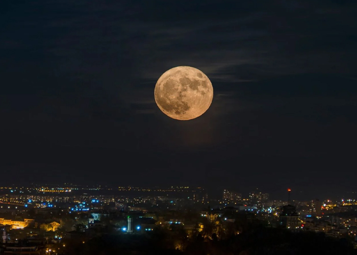 Foto: La superluna puede parecer un 14 % más grande/ Cortesía