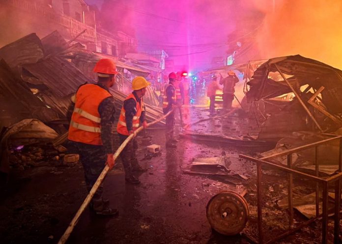 Foto: Brutal incendio en Honduras /cortesía