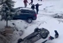 Una cuesta congelada en Turquía provoca aparatoso accidente doble (VIDEO) Foto: Accidente en Malatya, Turquía /cortesía