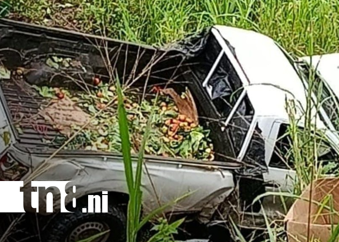 Foto: Camioneta cae a abismo de 15 metros en San José de Bocay, Jinotega/TN8
