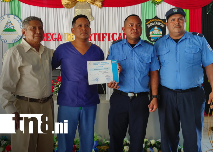 Foto: 131 privados de libertad reciben certificados técnicos en el Sistema Penitenciario de Granada/TN8