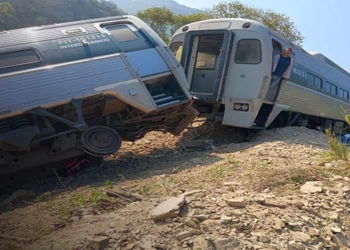 Foto: Accidente de tren en Oaxaca, México /cortesía 