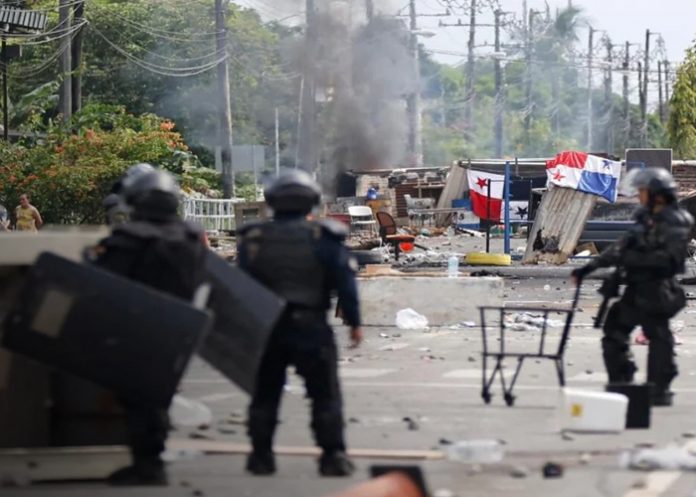 Foto; Protestas en Panamá /cortesía